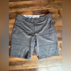Adidas Golf Shorts Gray Striped Performance Stretch 365 Line Size 36